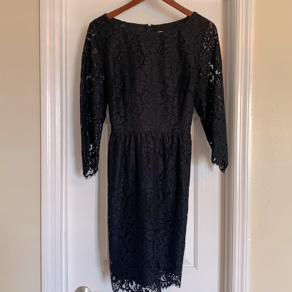 Beautiful black lace cocktail dress by Loft